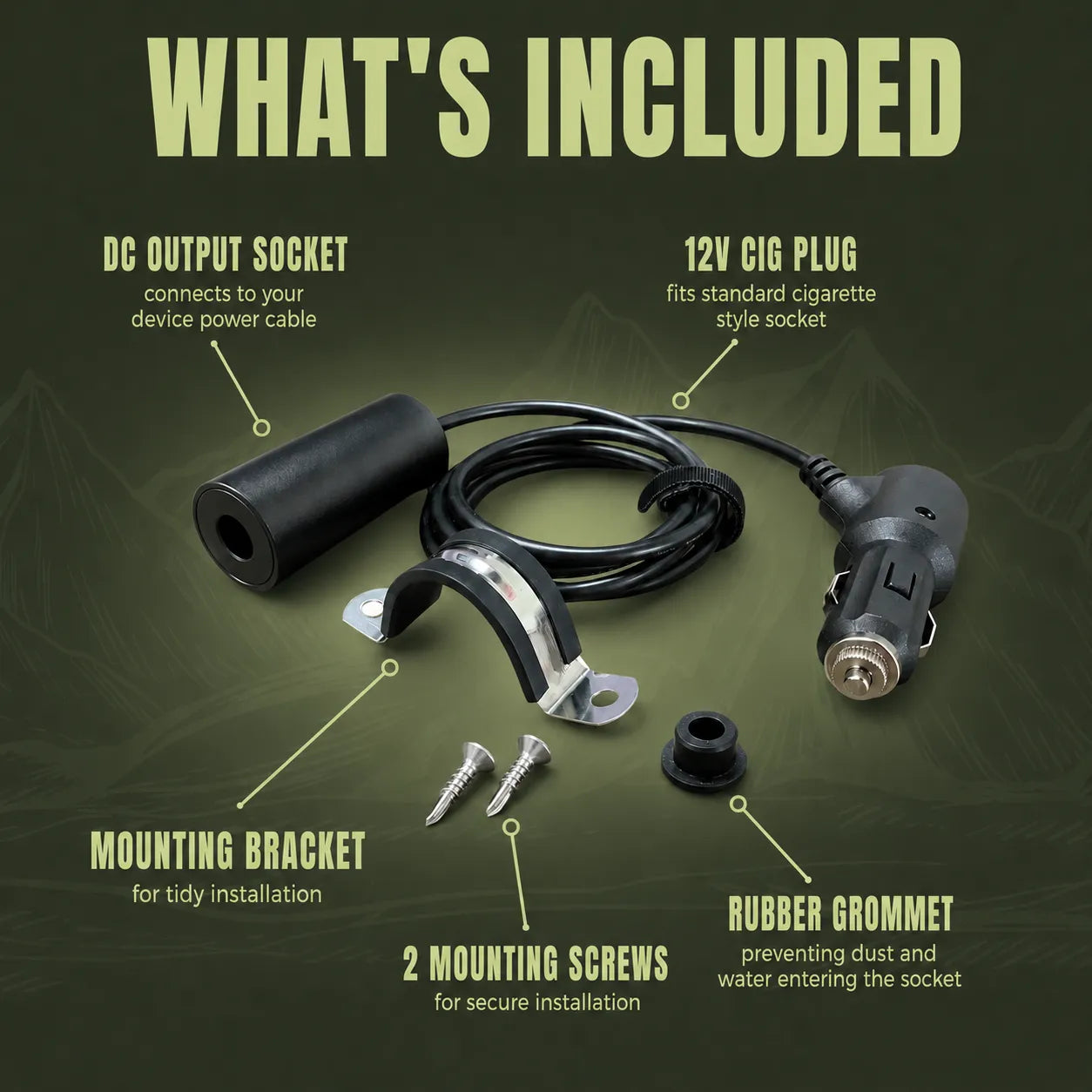 Marine Starlink Mini IP67 power lead for harsh outdoor environments