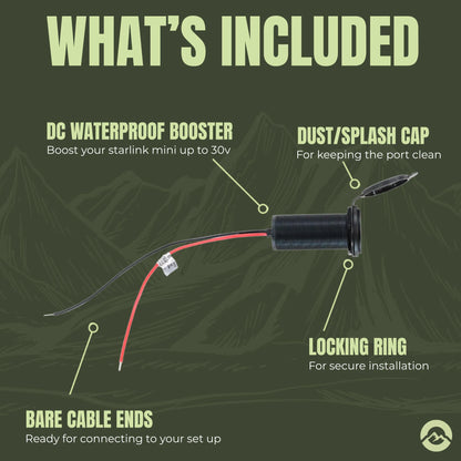 Starlink Mini exterior power outlet for off road and expedition builds