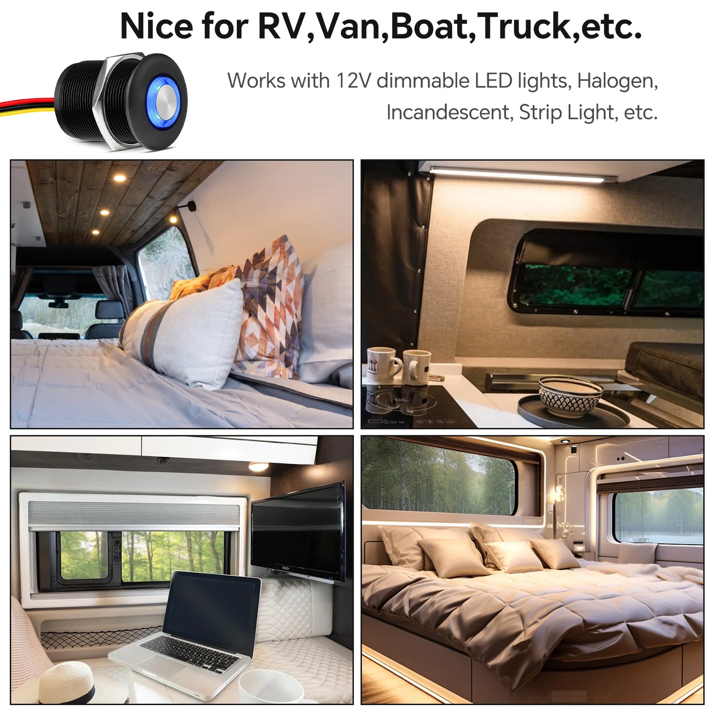 sleek matte black dimming switch in simple display