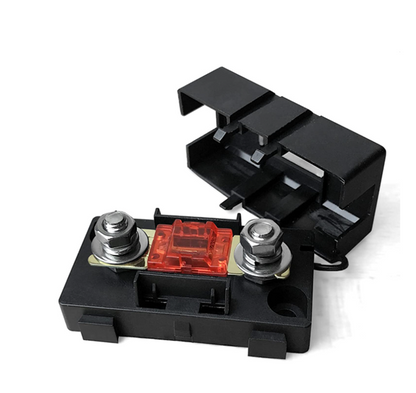 MIDI single interlocking fuse holder with window for caravan, rv, and campervan DC systems