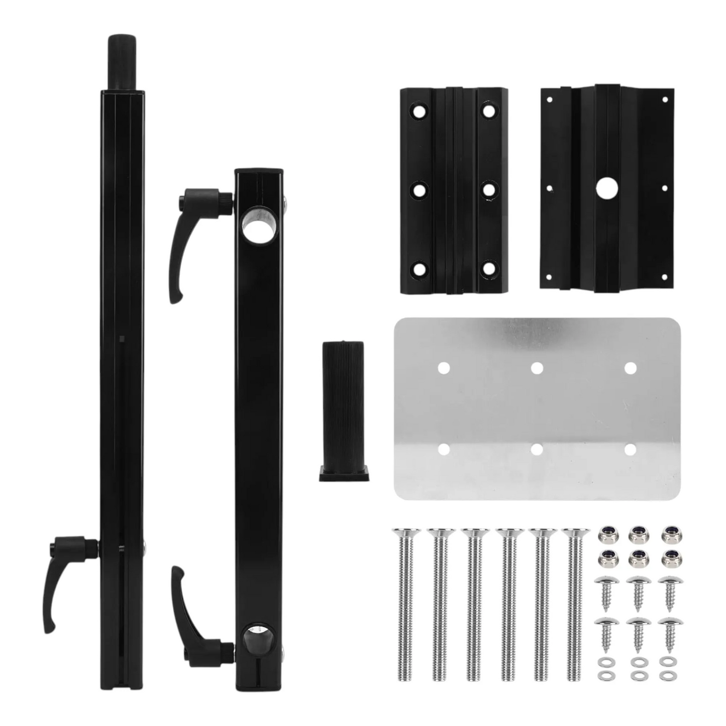 caravan 50kg black swivel table with full rotation and secure mounting