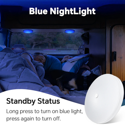 compact tri colour LED fixture in neutral view