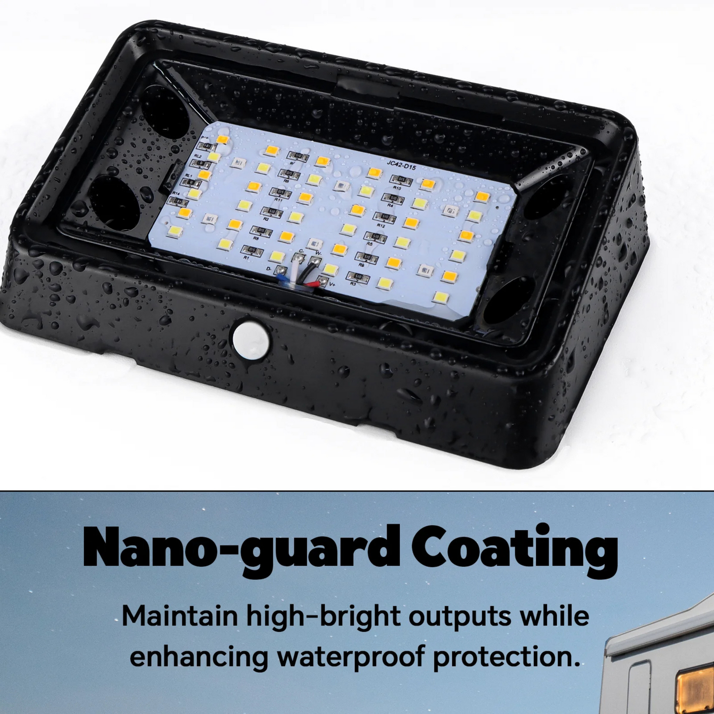 compact exterior porch light in black finish