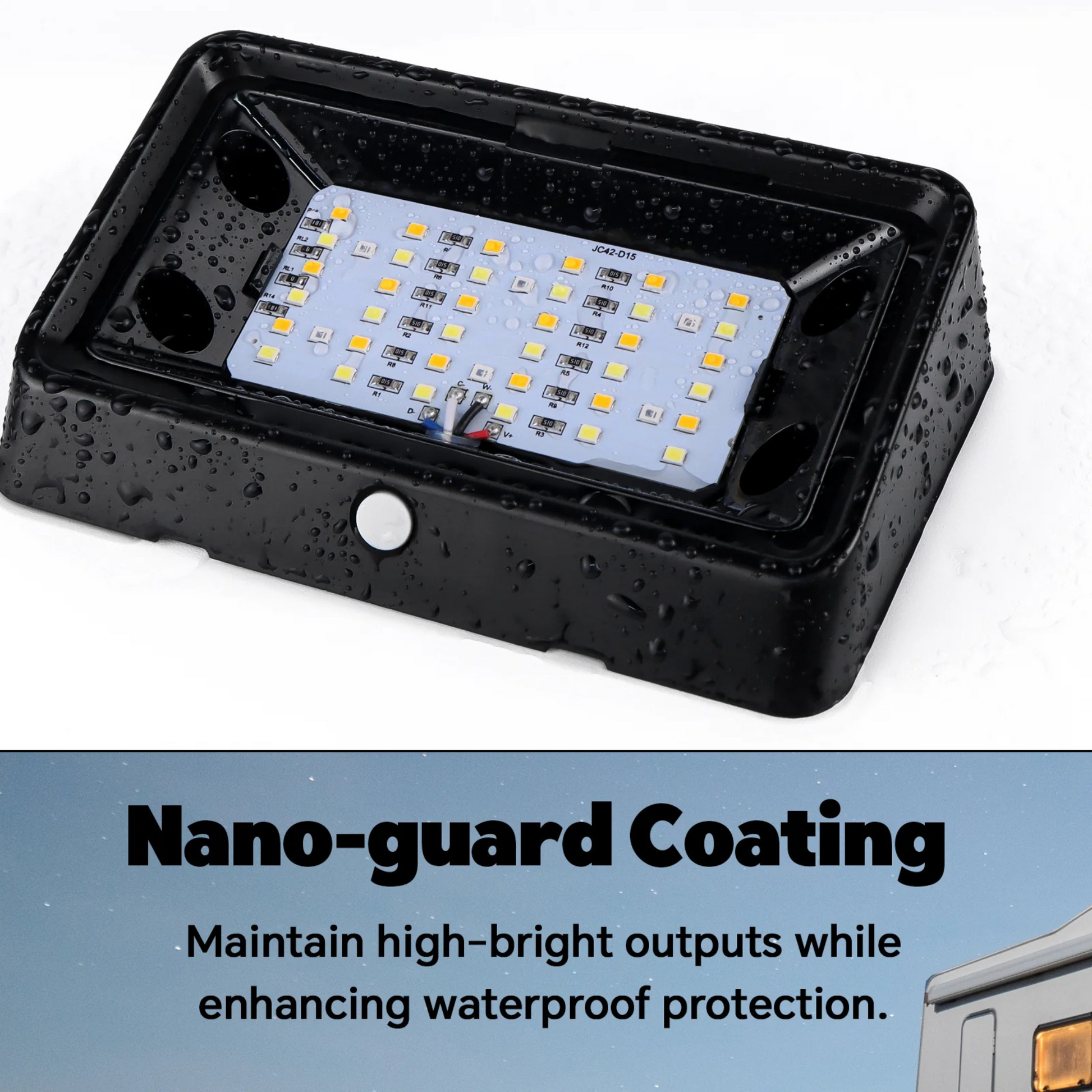 compact exterior porch light in black finish