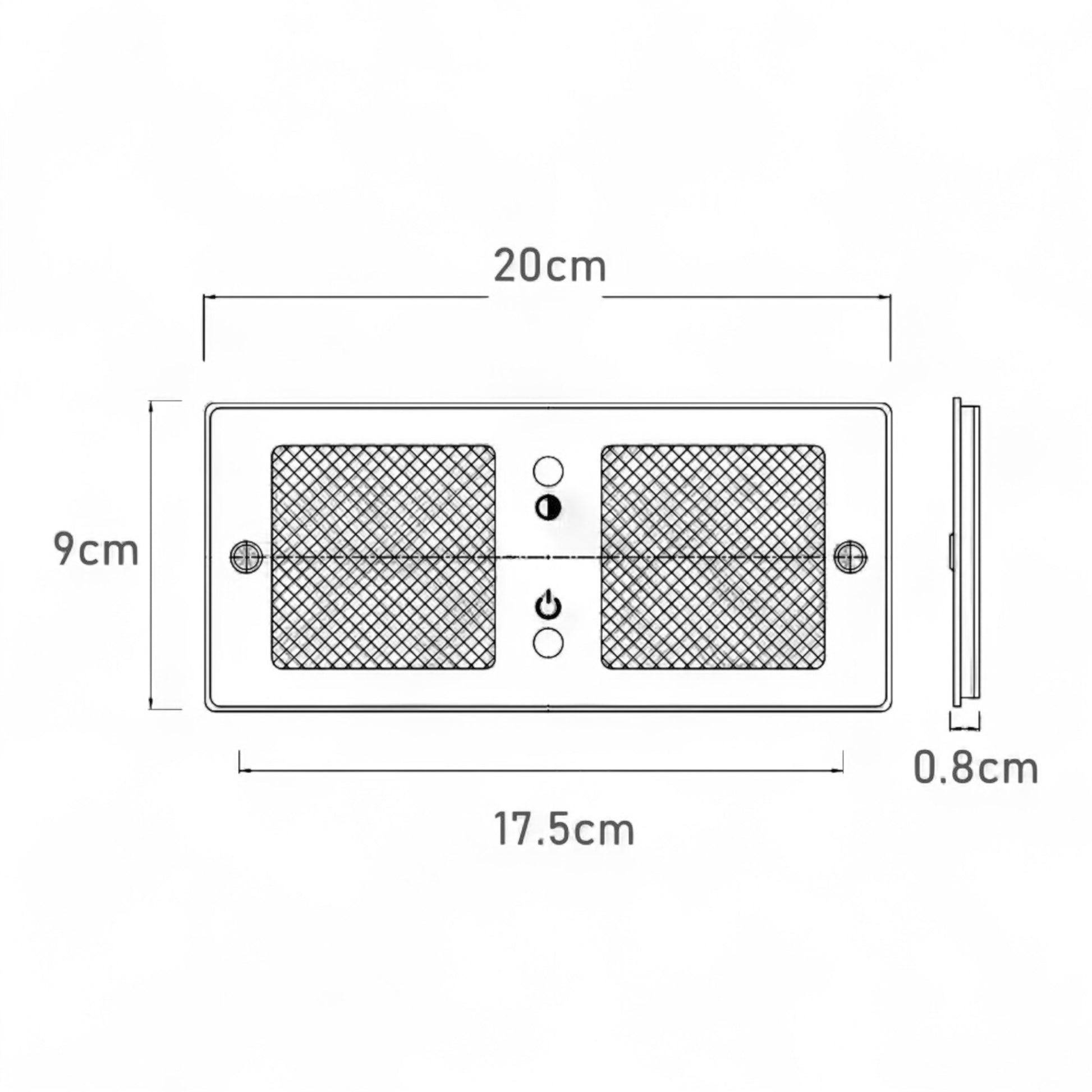 ceiling panel light with dimmable feature displayed
