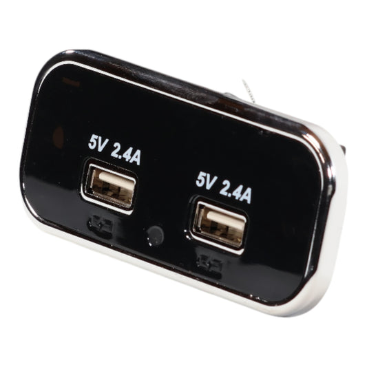 multicharge dual recessed usb a charger for 12v to 24v systems