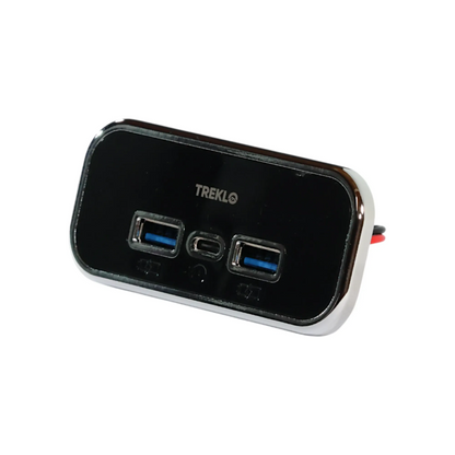 multicharge trio recessed usb a and usb c charger 12 to 24v