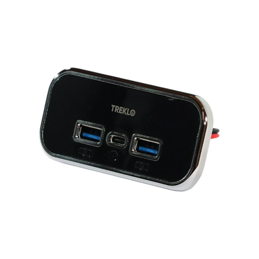 multicharge trio recessed usb a and usb c charger 12 to 24v
