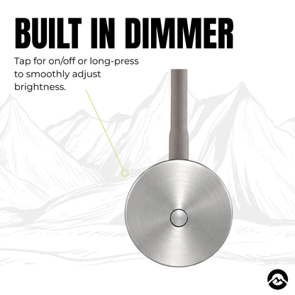 12v and 24v Orb wall reading light in nickel for caravan, campervan, RV, marine, and off grid interiors