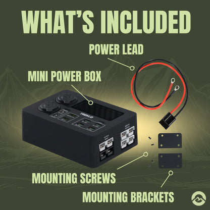 Campervan 12v power distribution box for organised accessory power