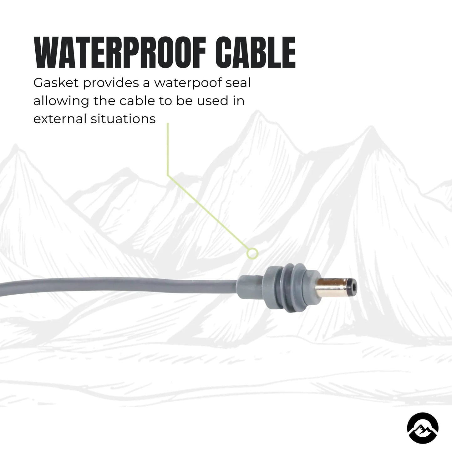 Marine ready Starlink Mini power cable with durable 16AWG construction