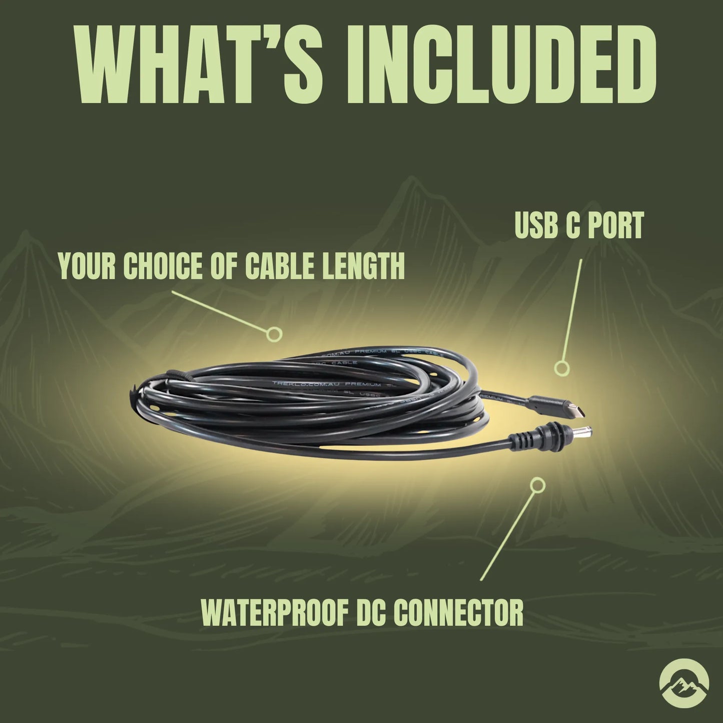 RV Starlink Mini USB C power lead for touring and remote travel