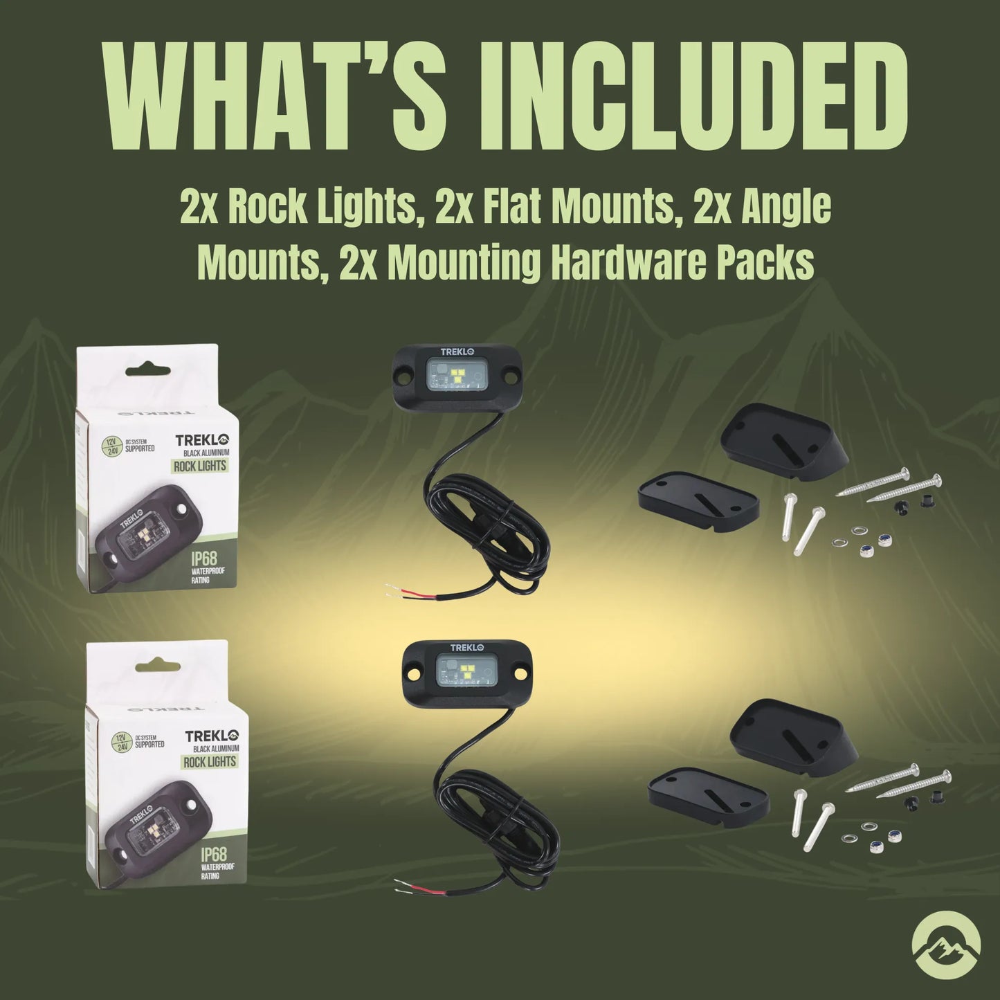 RV exterior LED rock lights for durable all weather performance