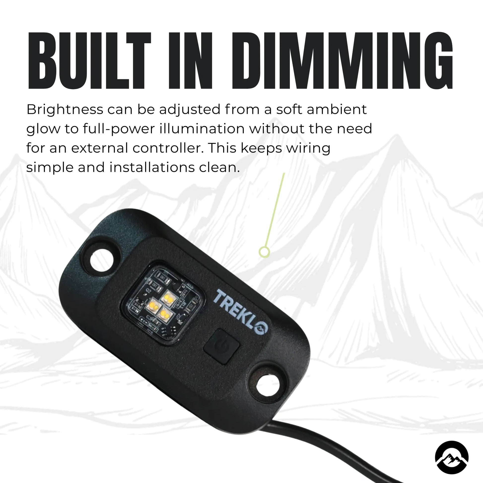 Off road LED rock lights for reliable night time visibility and convenience
