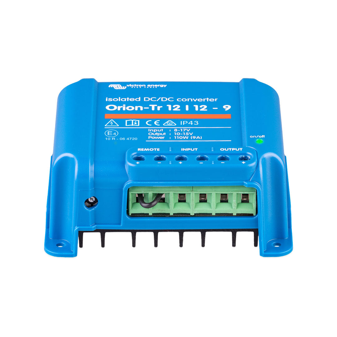 rv victron orion-tr isolated dc-dc converter 12/12-9a for voltage step down