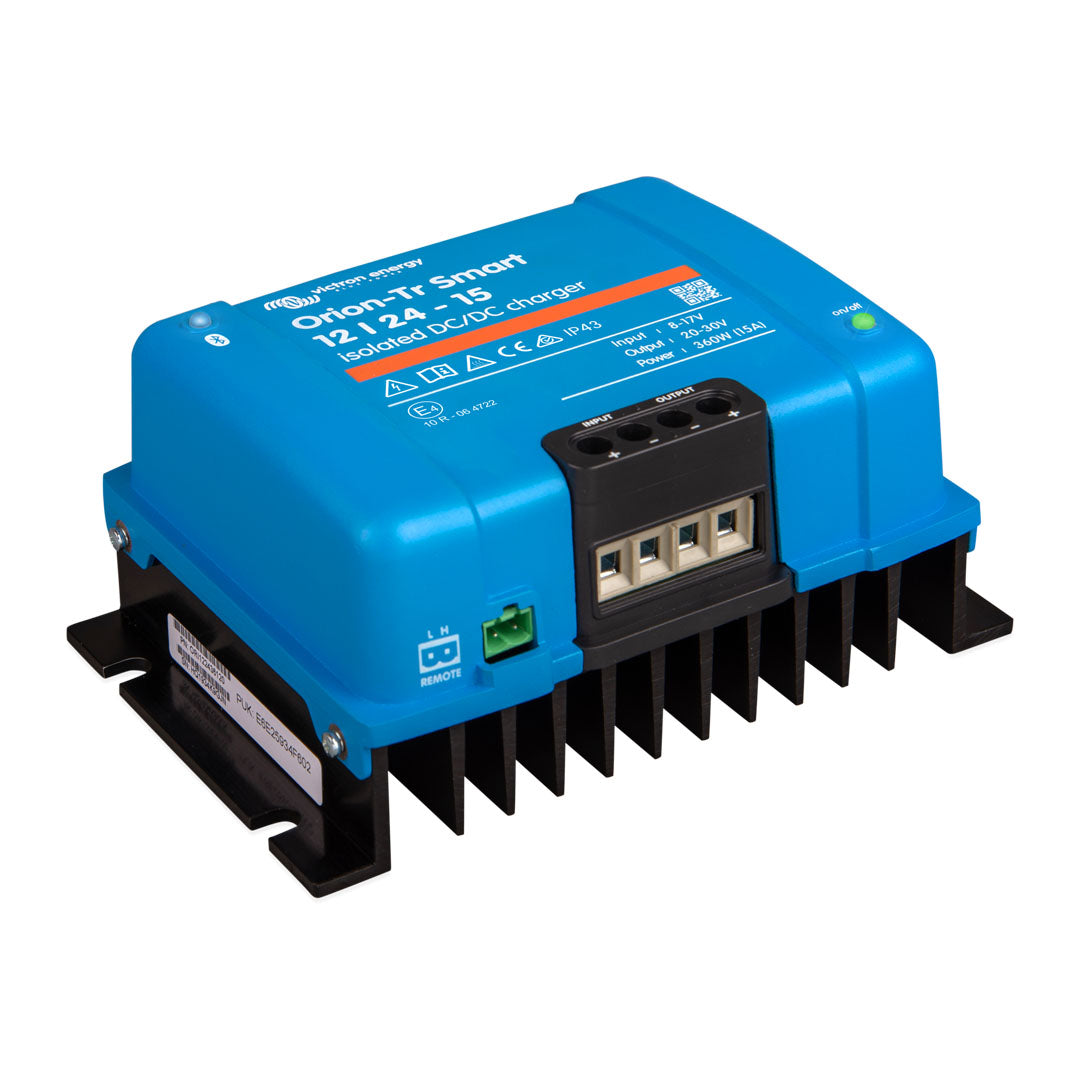 victron orion-tr smart 12v to 24v 15a isolated dc-dc battery charger