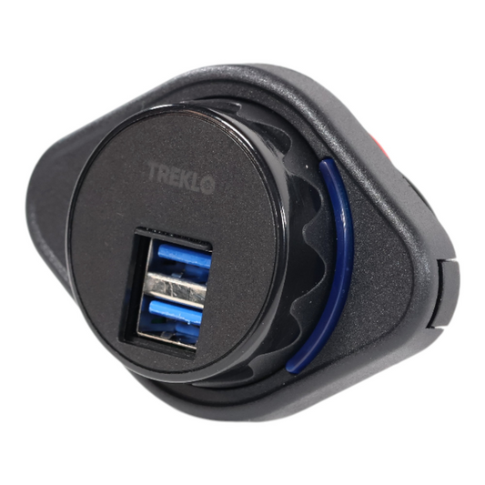 peak dual usb a surface mount charger 12v to 24v