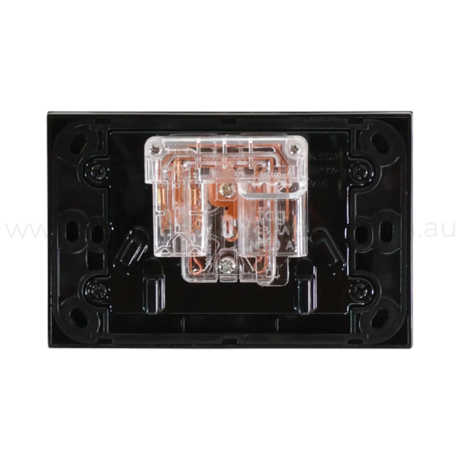 campervan black dual gpo plug and play power point for easy installation