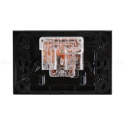 campervan black dual gpo plug and play power point for easy installation