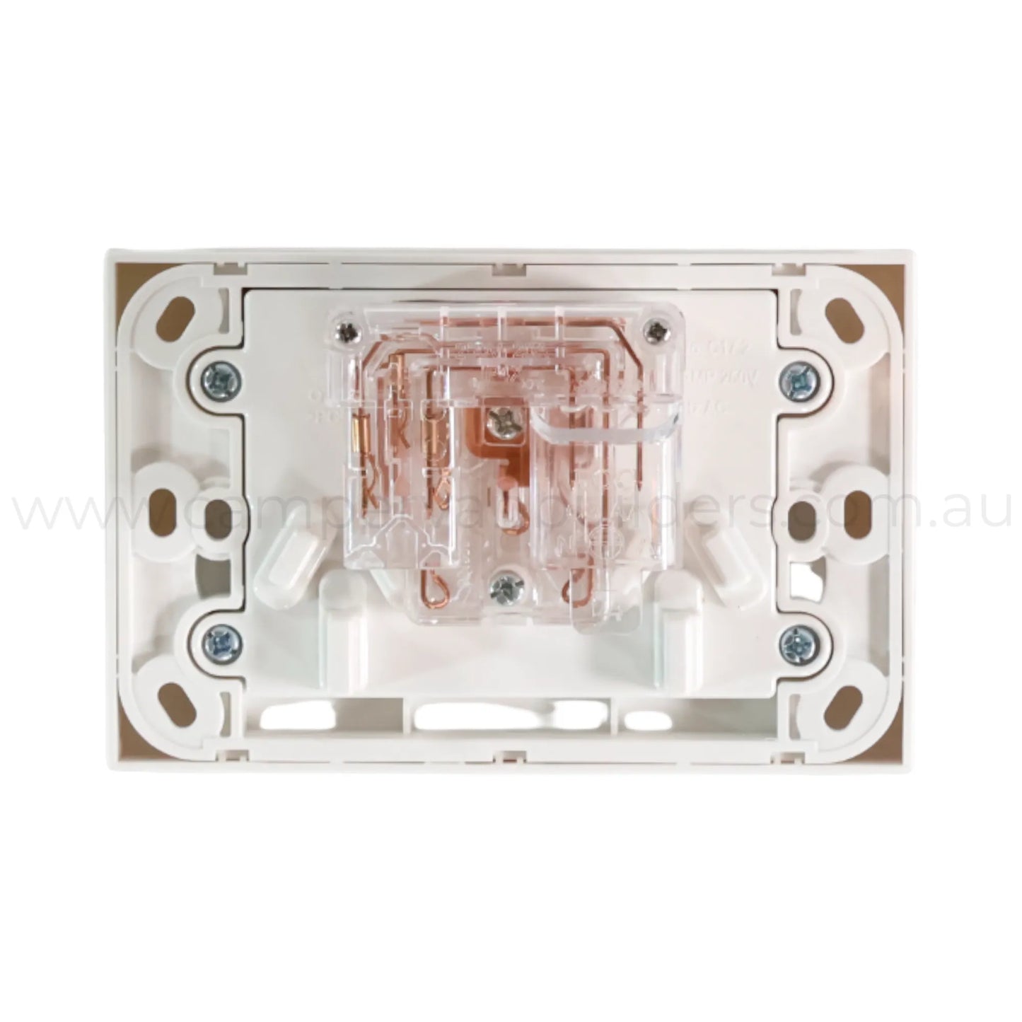 campervan white dual gpo plug and play power point for easy installation