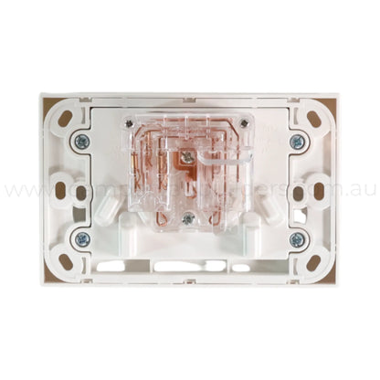 campervan white dual gpo plug and play power point for easy installation