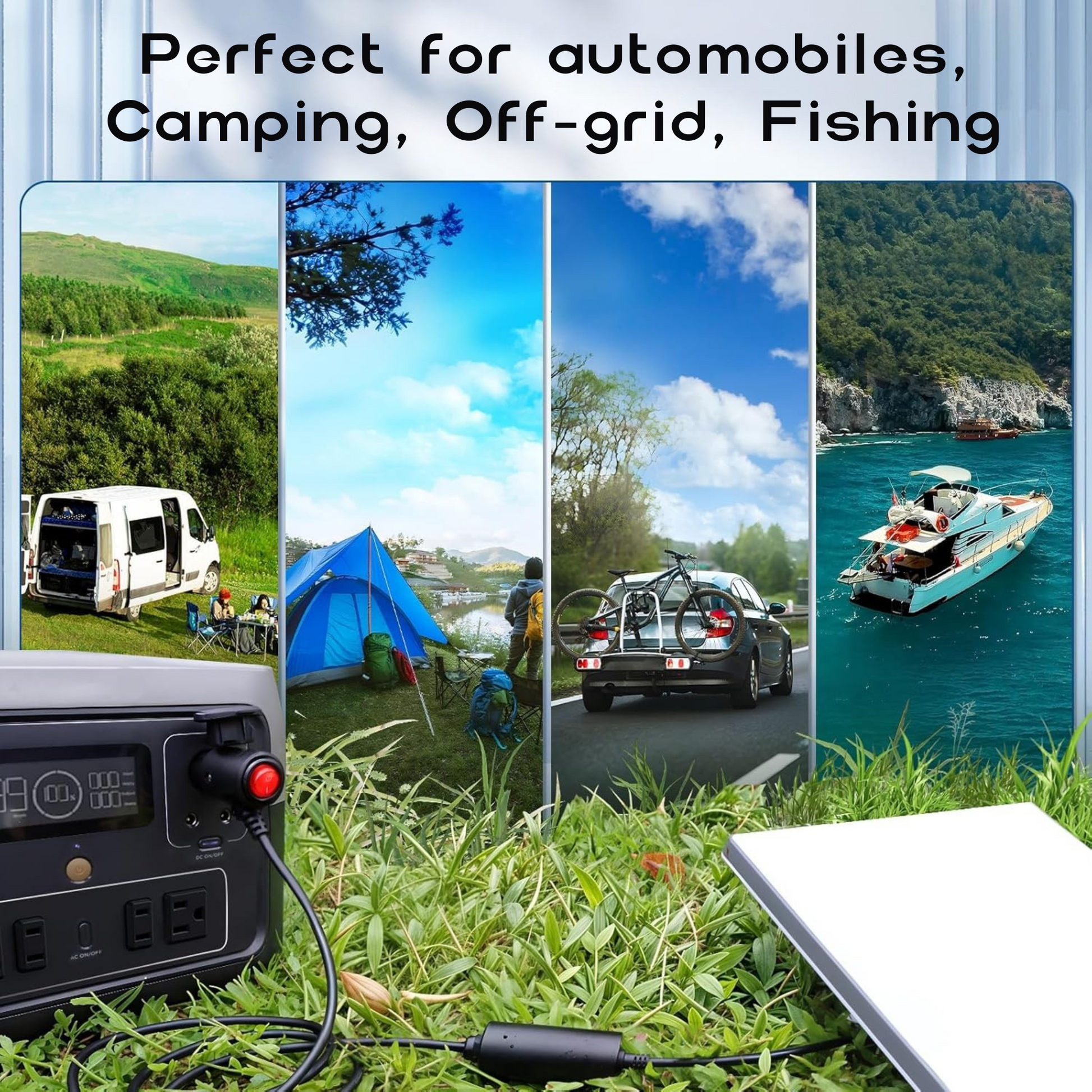 Waterproof plug and play Starlink Mini power adapter for caravan, campervan, RV, and marine installations