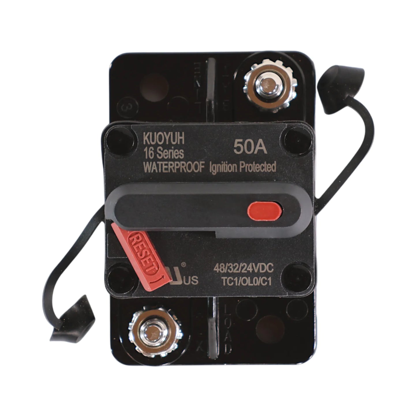 premium 50a dc breaker for 12v and 24v battery or inverter protection
