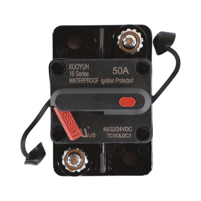 premium 50a dc breaker for 12v and 24v battery or inverter protection