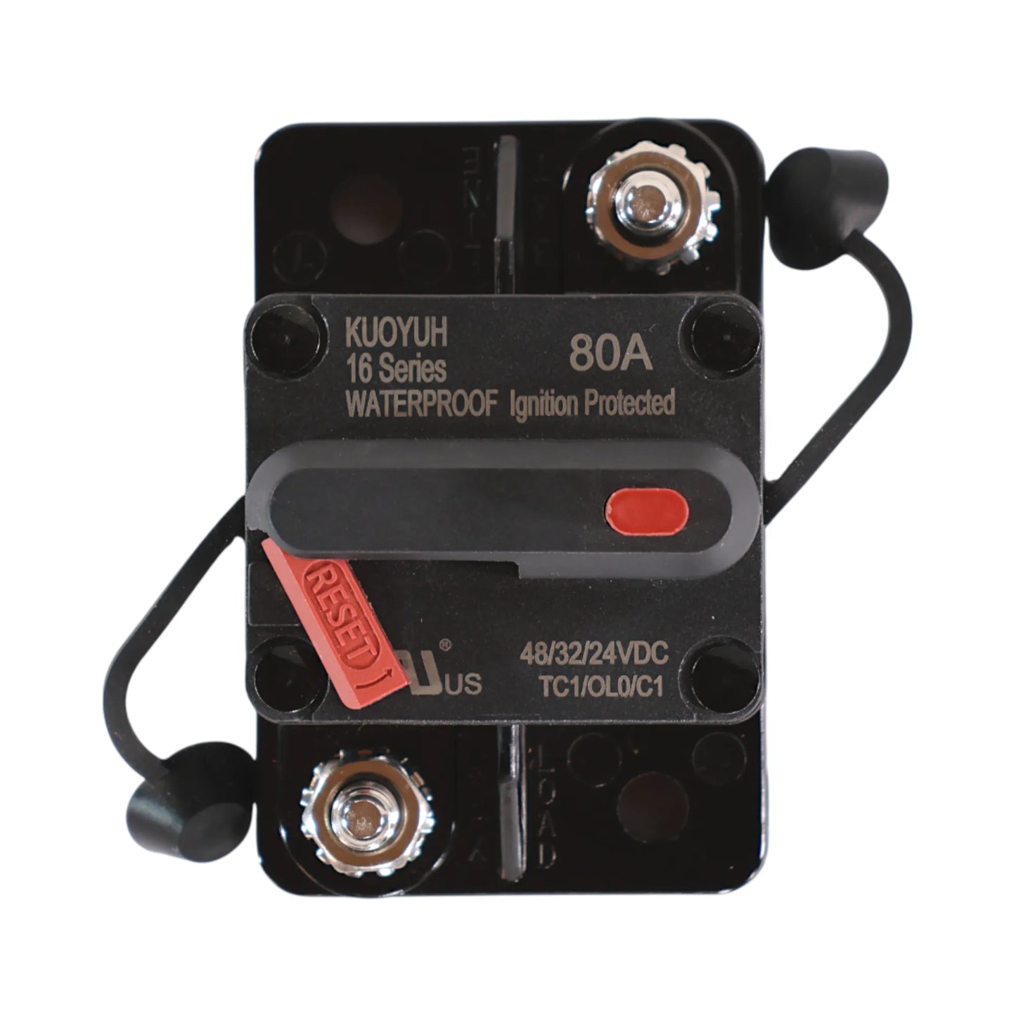 premium 80a dc breaker for 12v and 24v battery and inverter setups