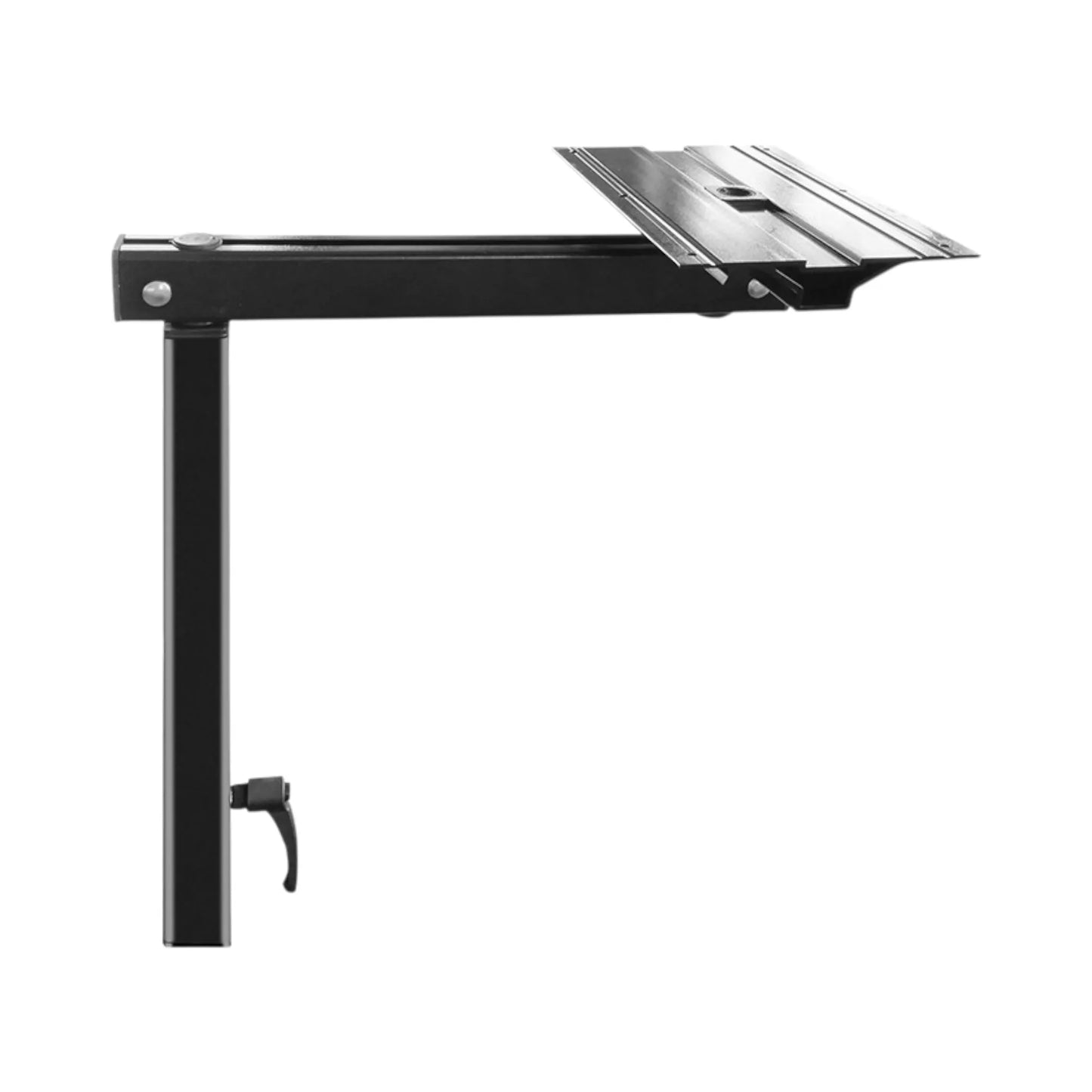 robust aluminum 100kg black swivel caravan table adjustable and durable