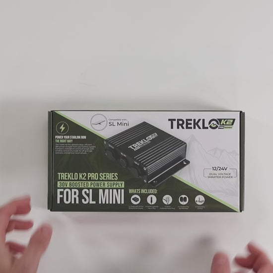 Marine Starlink Mini power converter with convenient remote control