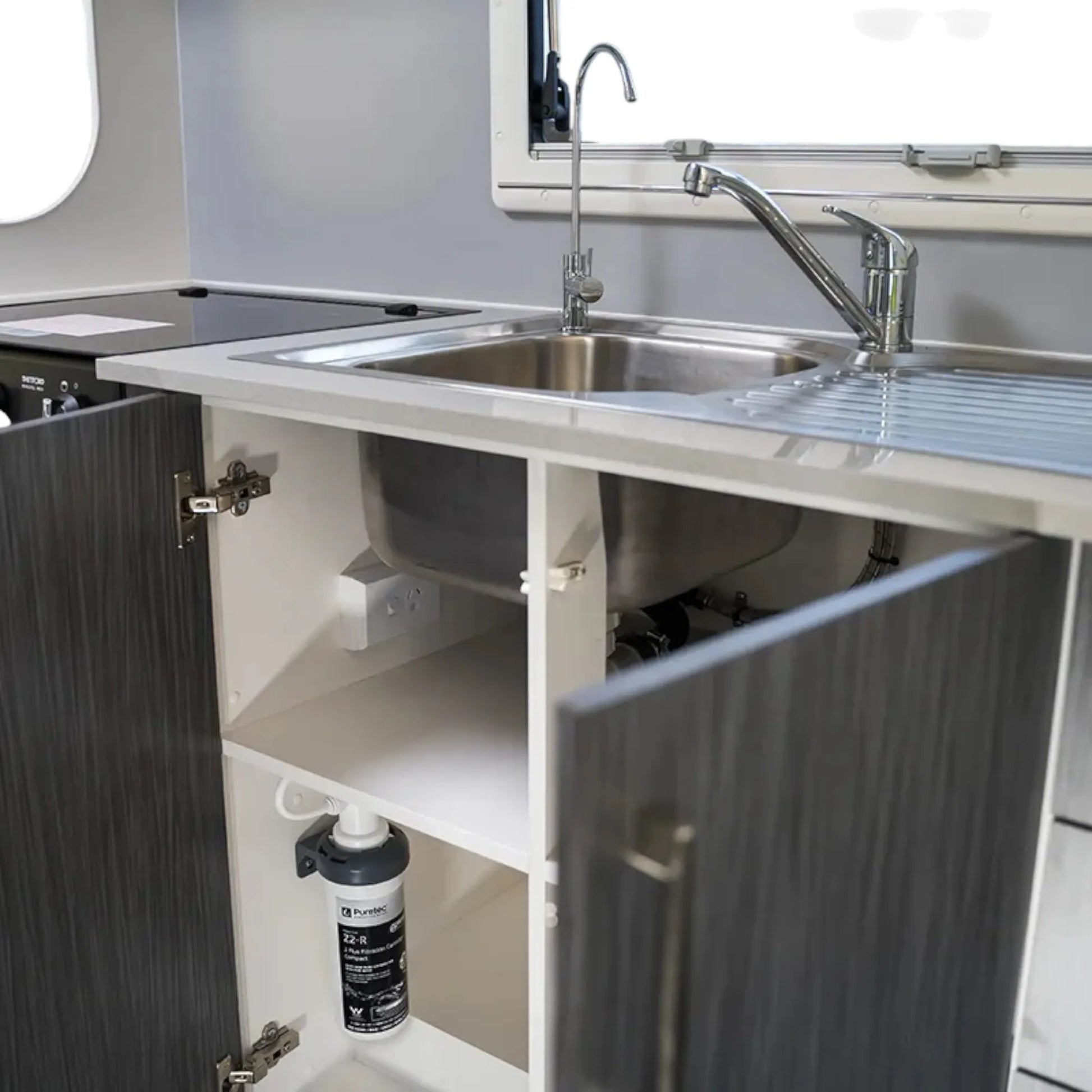 puretec tap with filter cartridge displayed simply