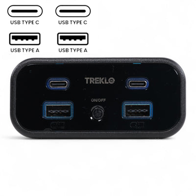 quad usb a and usb c recessed charger for campervans