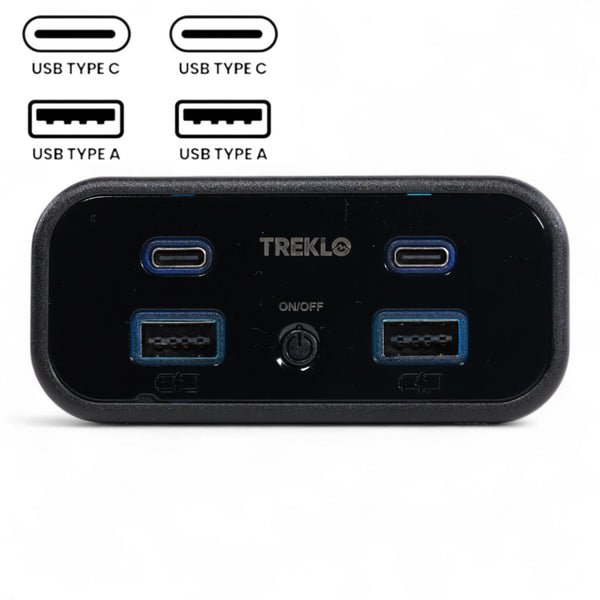 quad usb a and usb c recessed charger for campervans