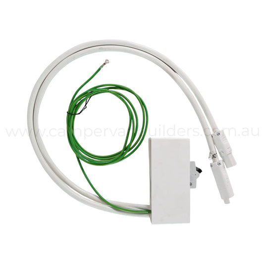 plug and play 16a rcbo circuit breaker with earth lead for caravan power systems