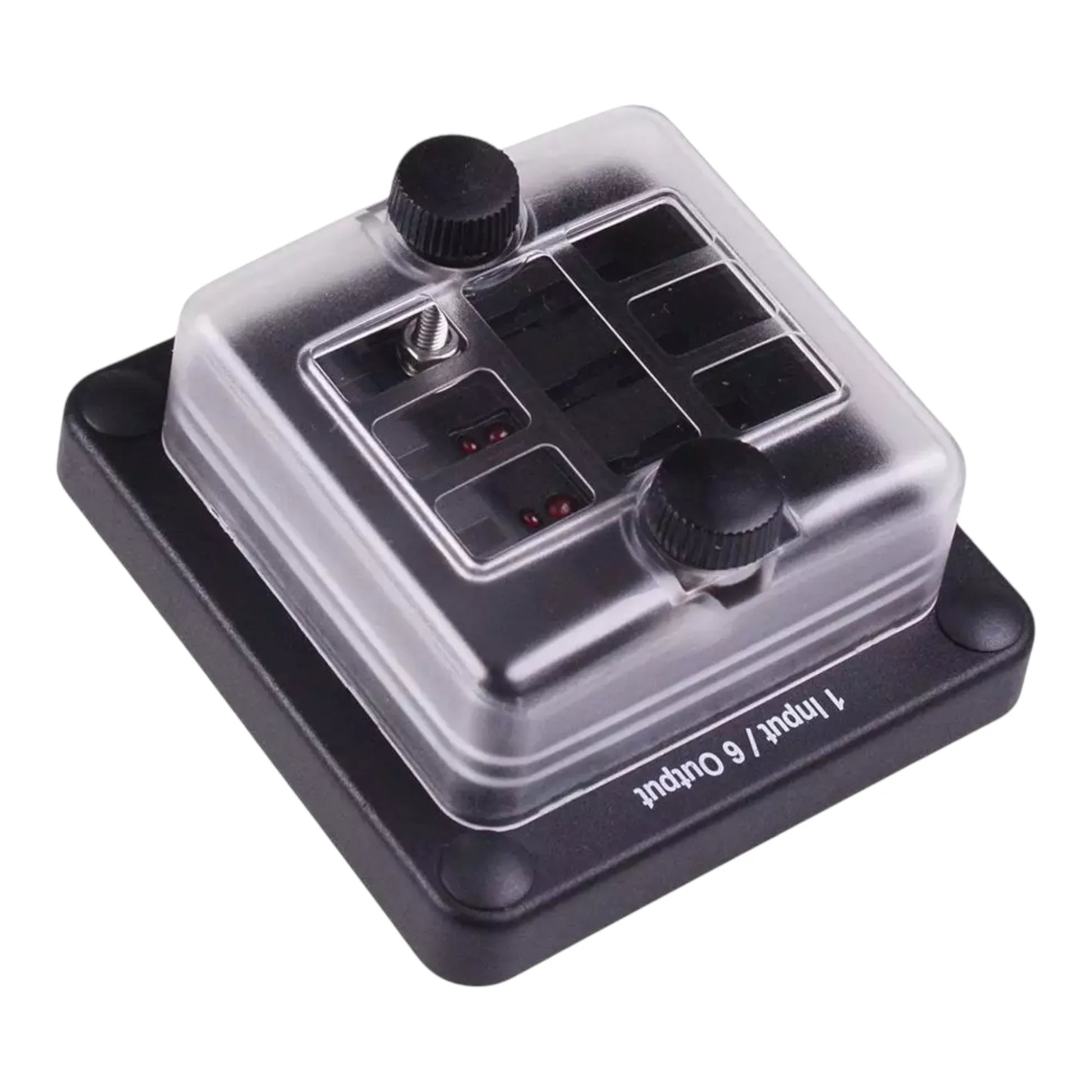 compact rear connect fuse block with led status lights