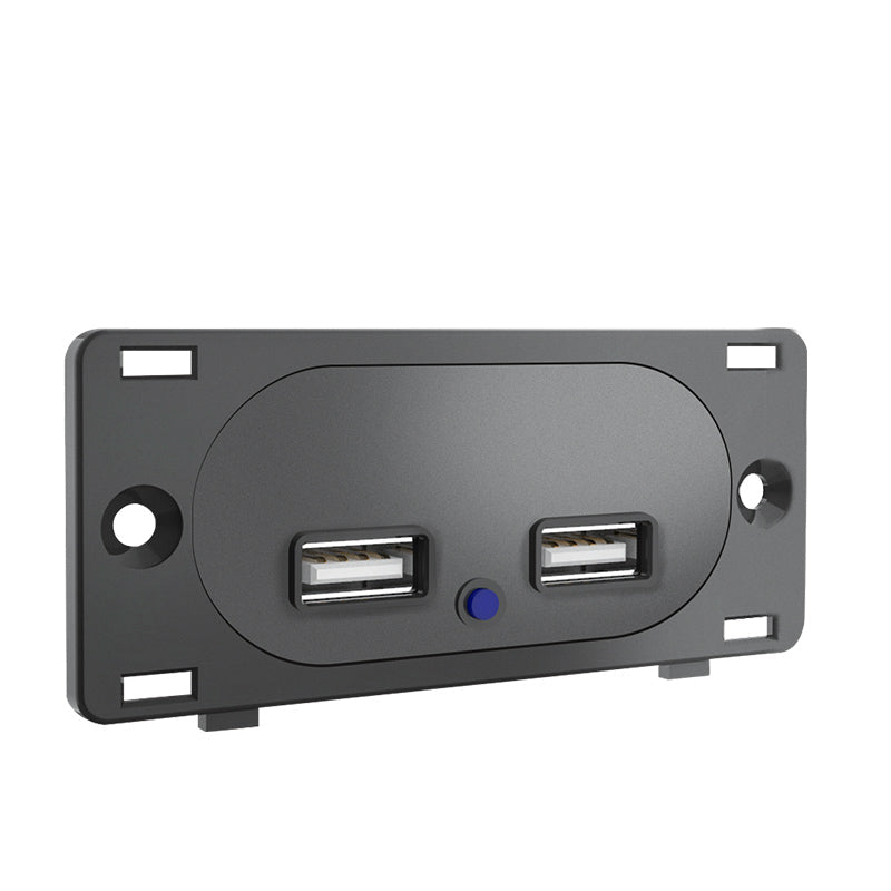 reliable recessed dual usb a charger for van conversions