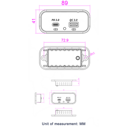 reliable recessed dual usb charger for vans