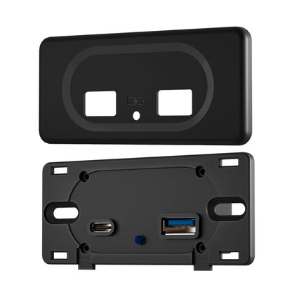 caravan recessed mount usb a and c charging point