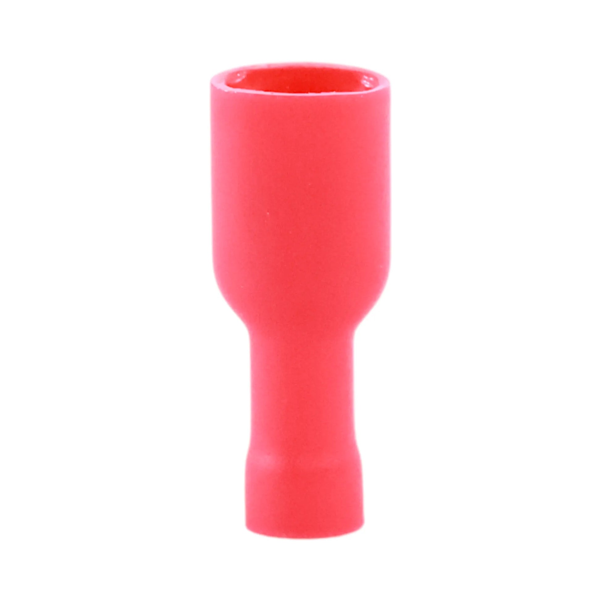Red fully insulated female quick disconnect (100 pack) for caravan, rv, and campervan 12v wiring connections