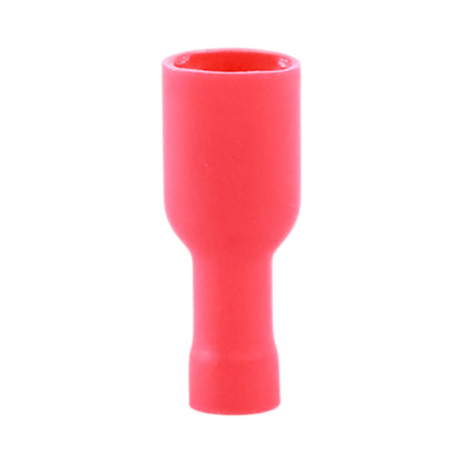 Red fully insulated female quick disconnect (100 pack) for caravan, rv, and campervan 12v wiring connections