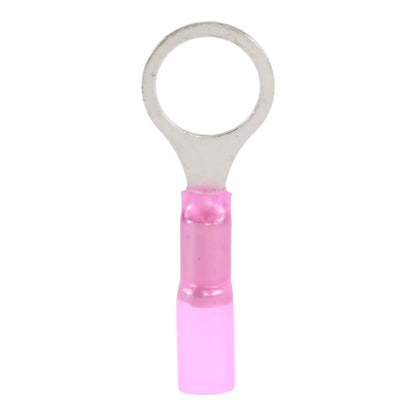 Red heat shrink ring terminal M10 (100 pack) for caravan, rv, and campervan waterproof 12v wiring connections