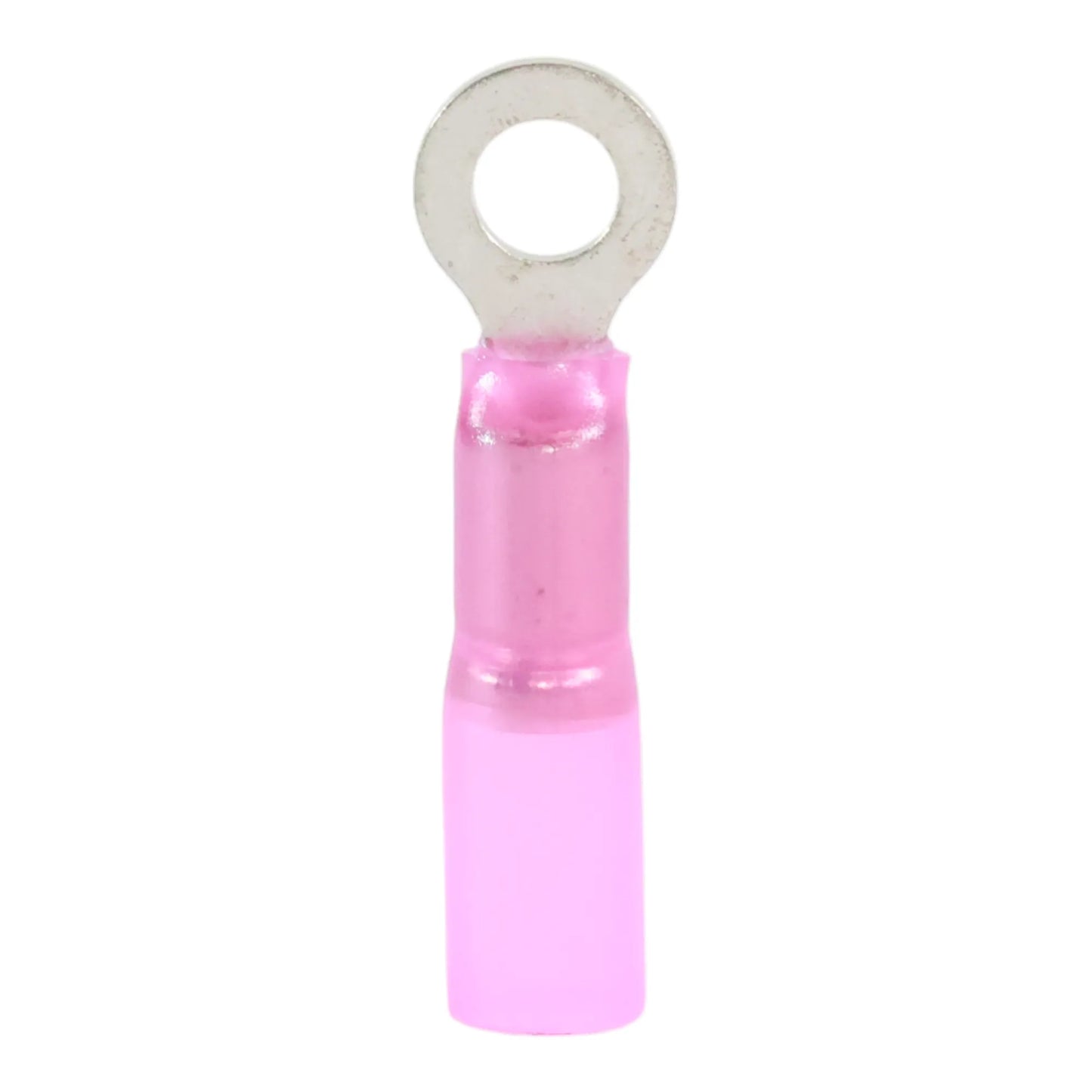 Red heat shrink ring terminal M4 (100 pack) for caravan, rv, and campervan waterproof 12v wiring connections