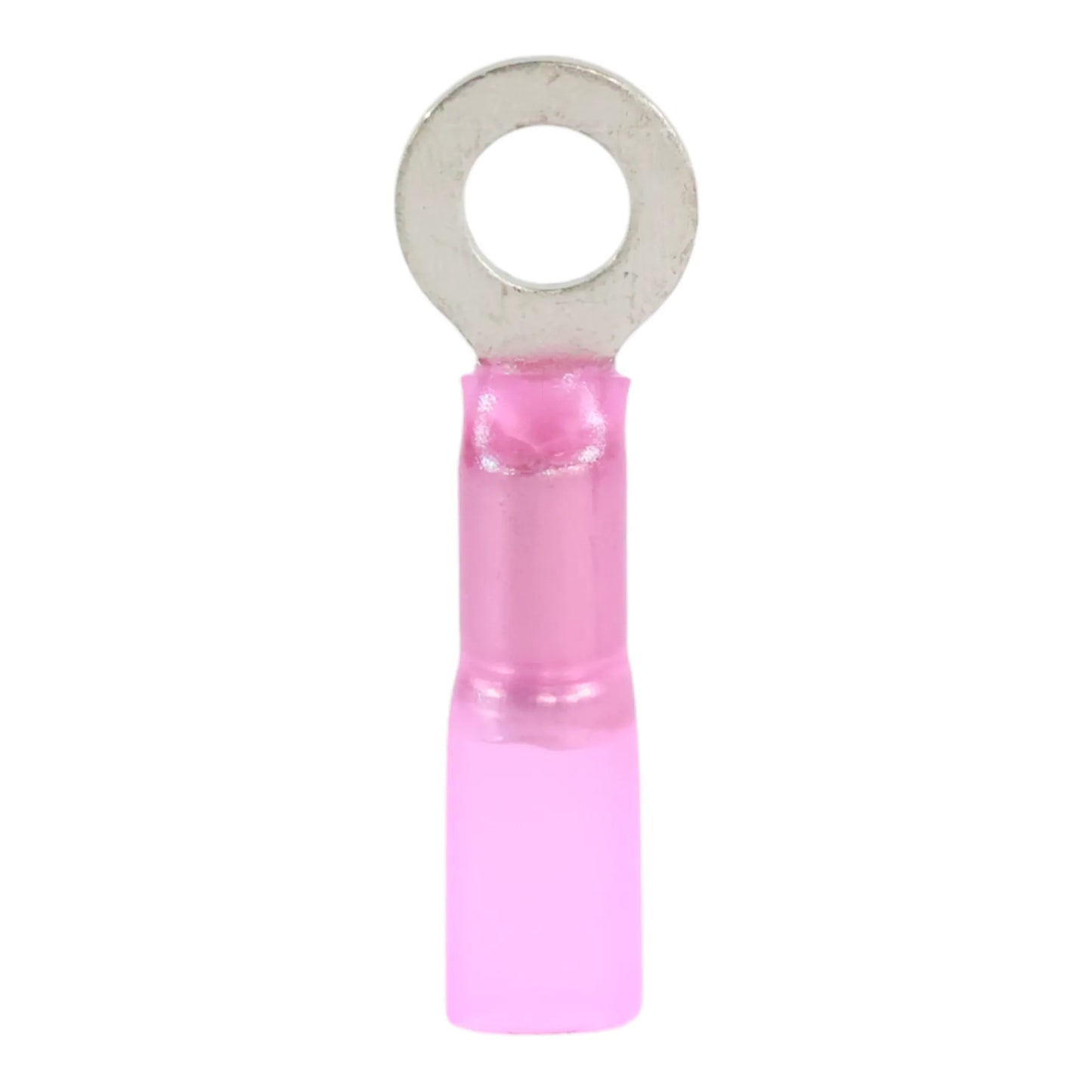 Red heat shrink ring terminal M5 (100 pack) for caravan, rv, and campervan waterproof 12v wiring connections