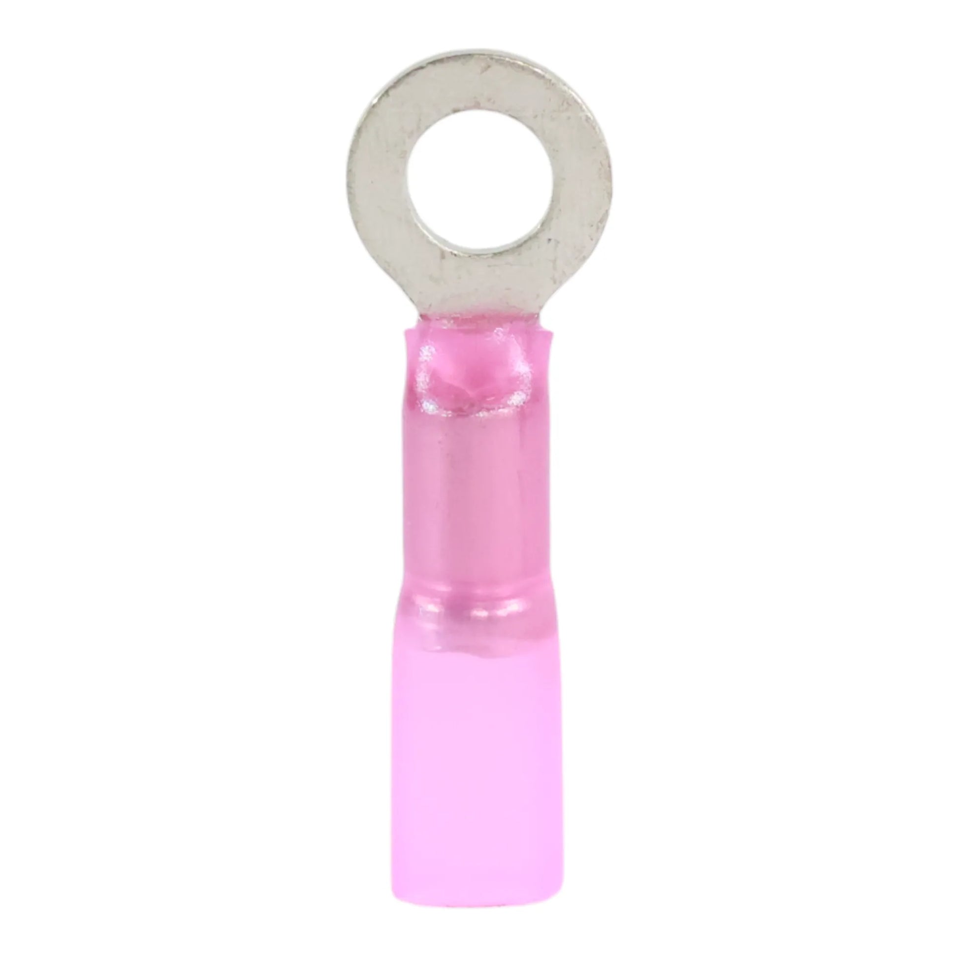 Red heat shrink ring terminal M5 (100 pack) for caravan, rv, and campervan waterproof 12v wiring connections