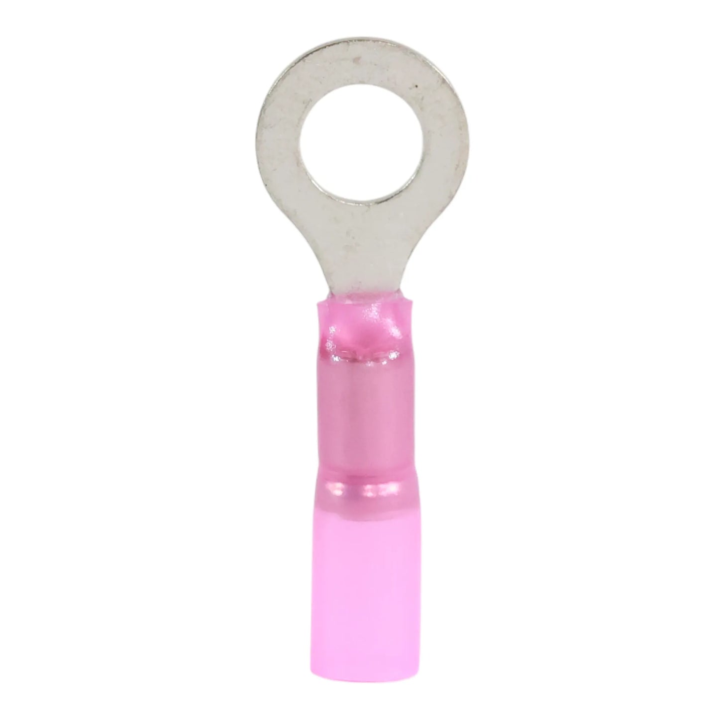 Red heat shrink ring terminal M8 (100 pack) for caravan, rv, and campervan waterproof 12v wiring connections