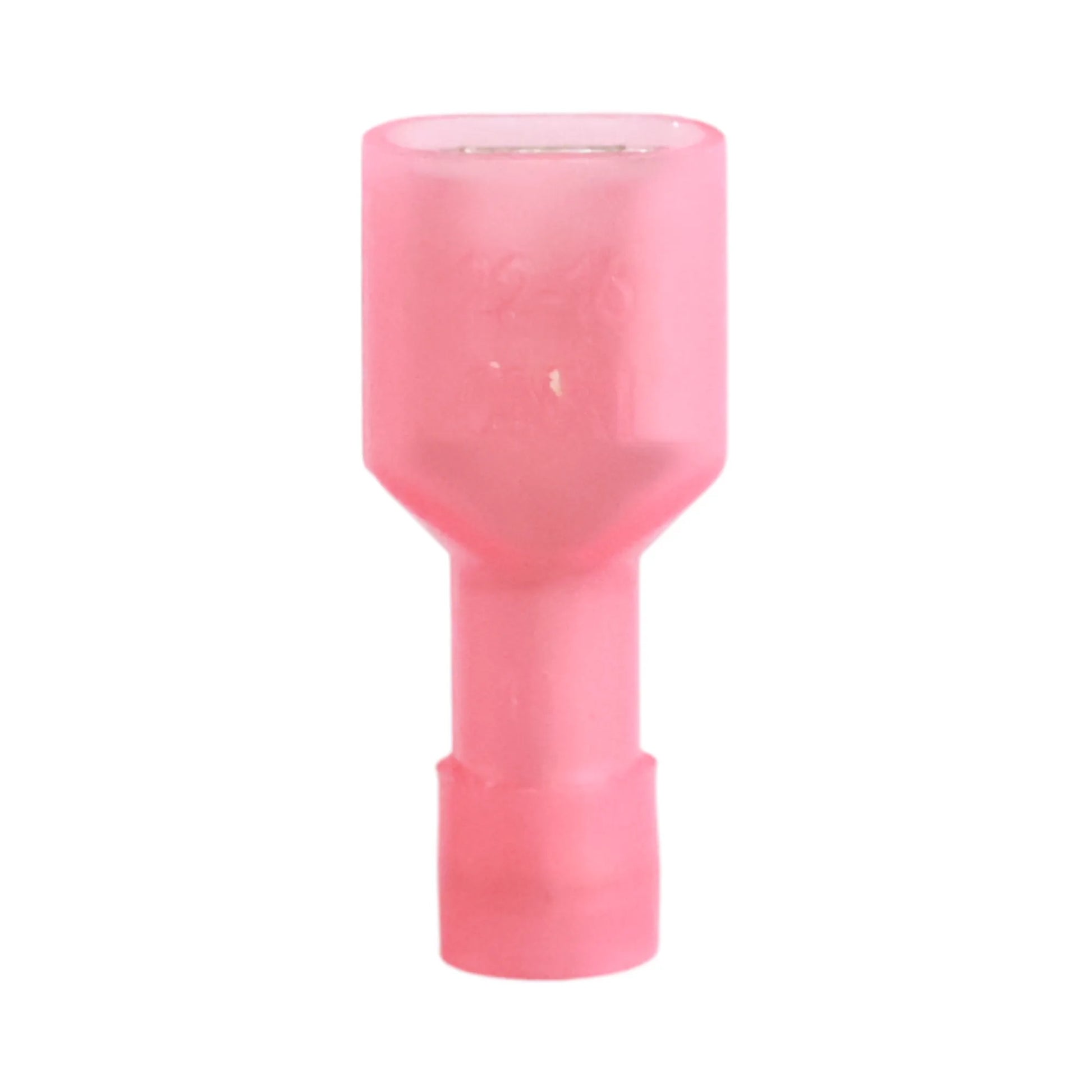 Red nylon fully insulated female quick disconnect (100 pack) for caravan, rv, and campervan 12v wiring connections