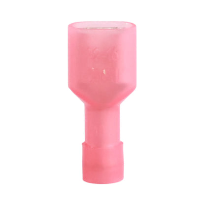 Red nylon fully insulated female quick disconnect (100 pack) for caravan, rv, and campervan 12v wiring connections