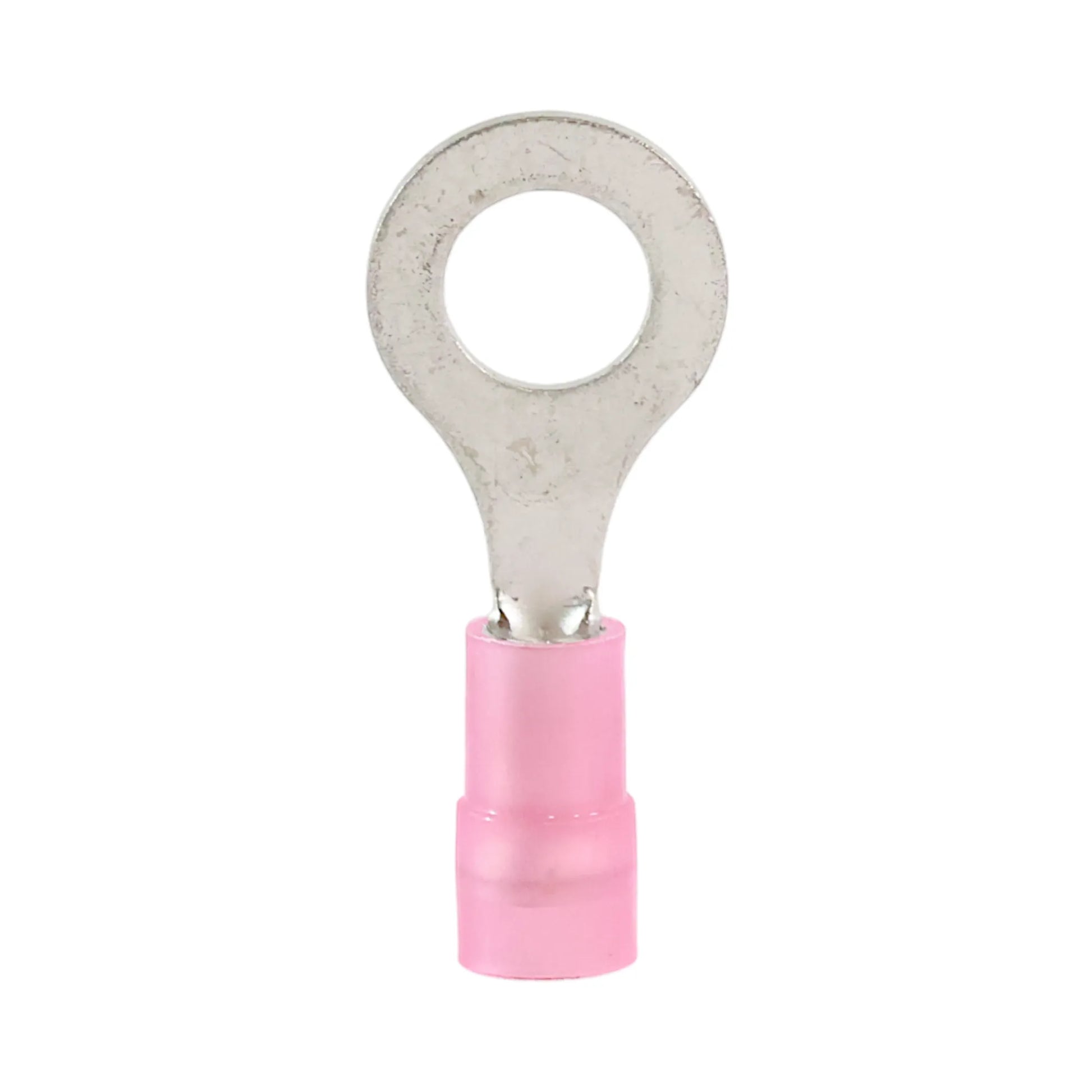 Red nylon insulated ring terminal M6 (100 pack) for caravan, rv, and campervan 12v wiring connections