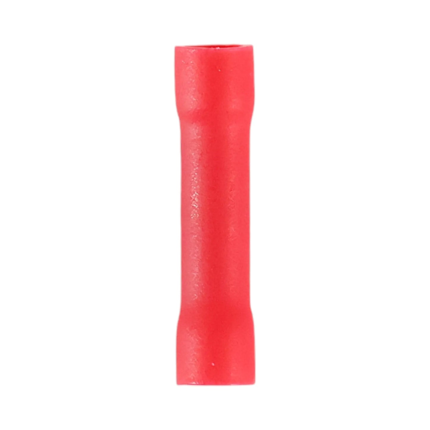 Red vinyl insulated butt splice connector (100 pack) for caravan, rv, and campervan 12v wiring joins